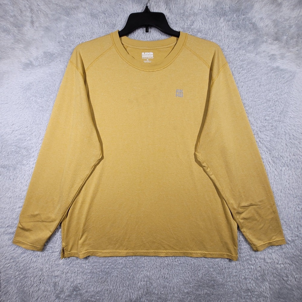 Alaskan Hardgear Duluth Long Sleeve Shirt Mens‎ XL Yellow Standard Fit AHG